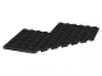 Diagonalplatte 10x10 schwarz