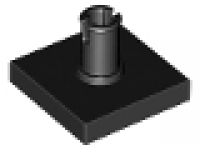 Lego Fliesen mit Technikpin 2460 schwarz neu