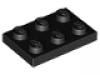 Lego Schnäppchen 50 x Platte 2x3 schwarz