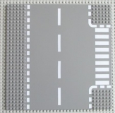 Straßenplatte: T-Kreuzung neudunkelgrau 44341px2