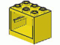 Kommode 2x3x2 gelb 4532