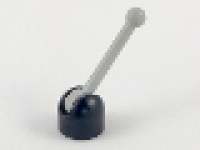 Lego Antenne klein altes hellgrau mit Halter schwarz