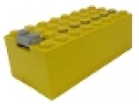 9V-Batteriekasten gelb mit Deckel, 4760c01