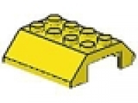 Doppel-Dachstein mit Scharnier 45° 4x4 gelb