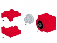 Micromotor  rot mit beiden Abdeckplatten ( komplett)